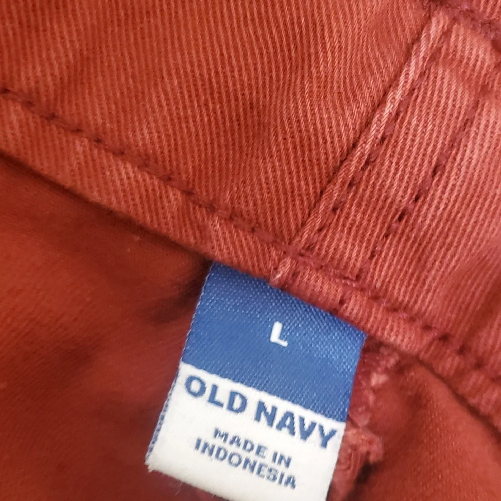 Old Navy Rust Tie-Waist Cropped Cargo Pants Size L - Picture 9 of 9